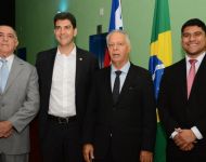 GLRP Professor Alberto Tavares Vieira da Silva, Duputado Eduardo Braide, Carlos Nina e presidente da CAAMA, Dr. Diego