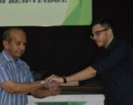 Concurso 2017 Conselheiro Batista Luz entrega cheque do prÃªmio a Winicius Faray da Silva