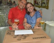 Marcos Roberto Dias Machado e espoosa Maria das GraÃ§cas Soares Machado