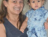 Erica Dantas e a filha Valentina
